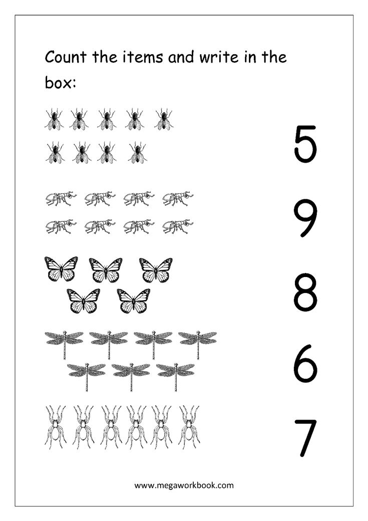 21 Matching Numbers Worksheets For Kindergarten