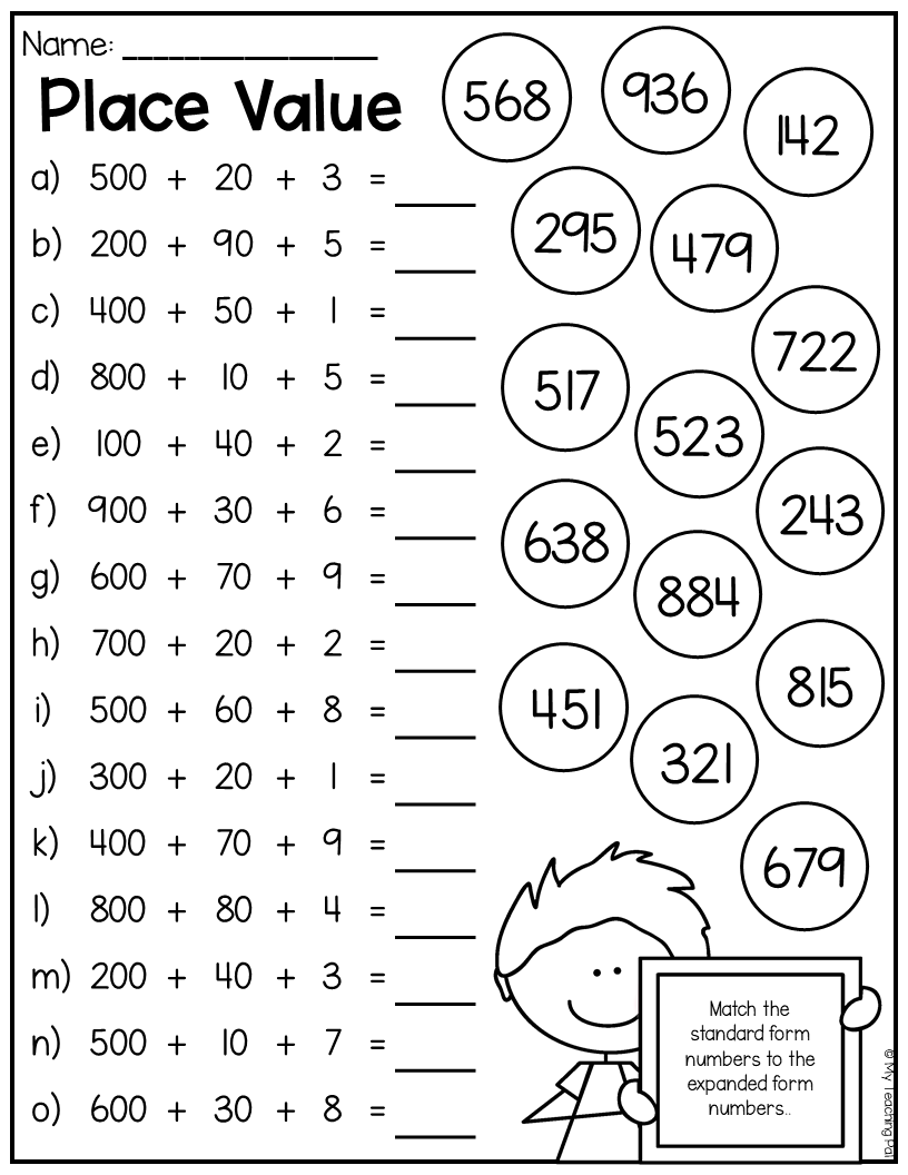 21 Math Worksheets 2Nd Grade Free