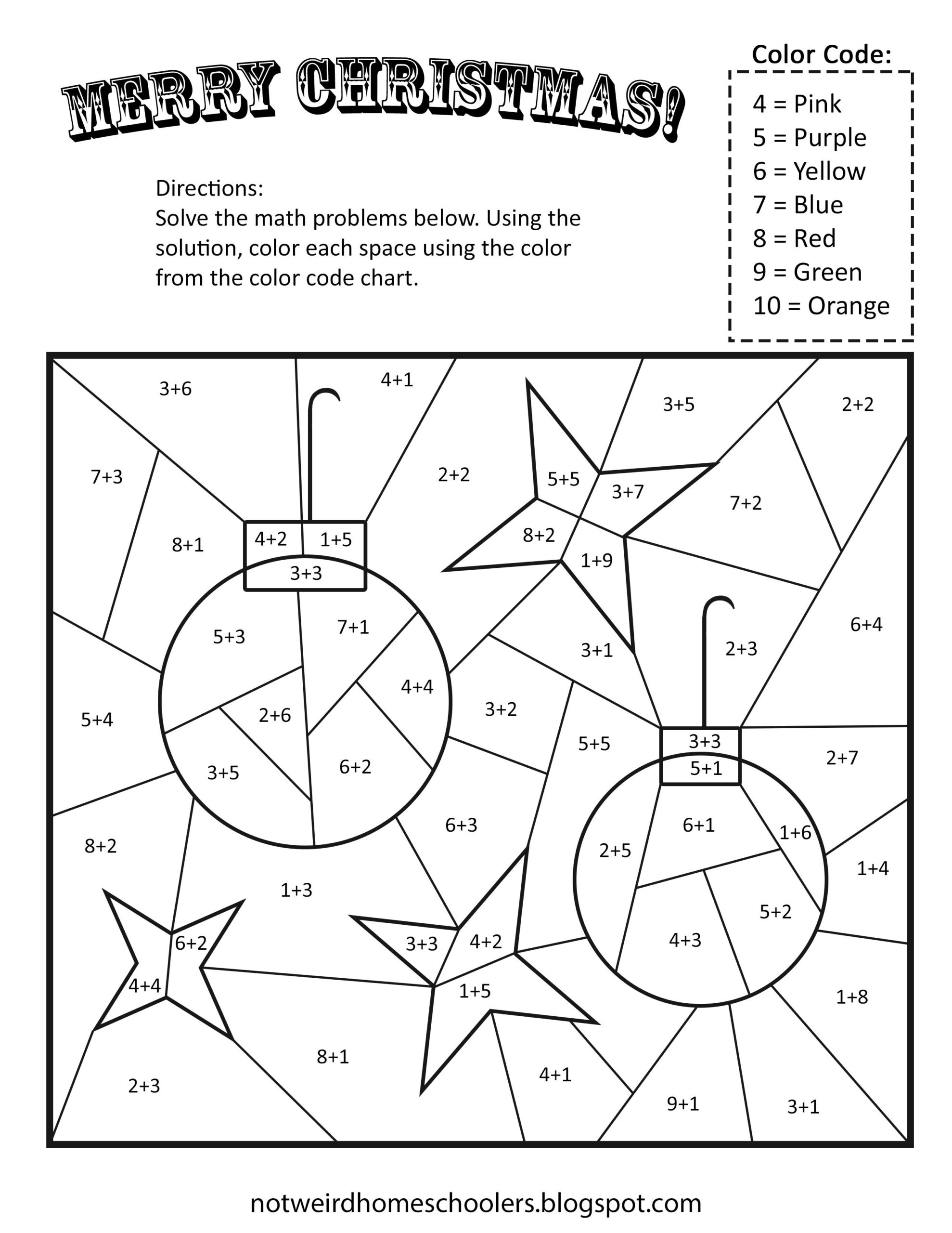 21 Math Worksheets For Grade 1 Christmas