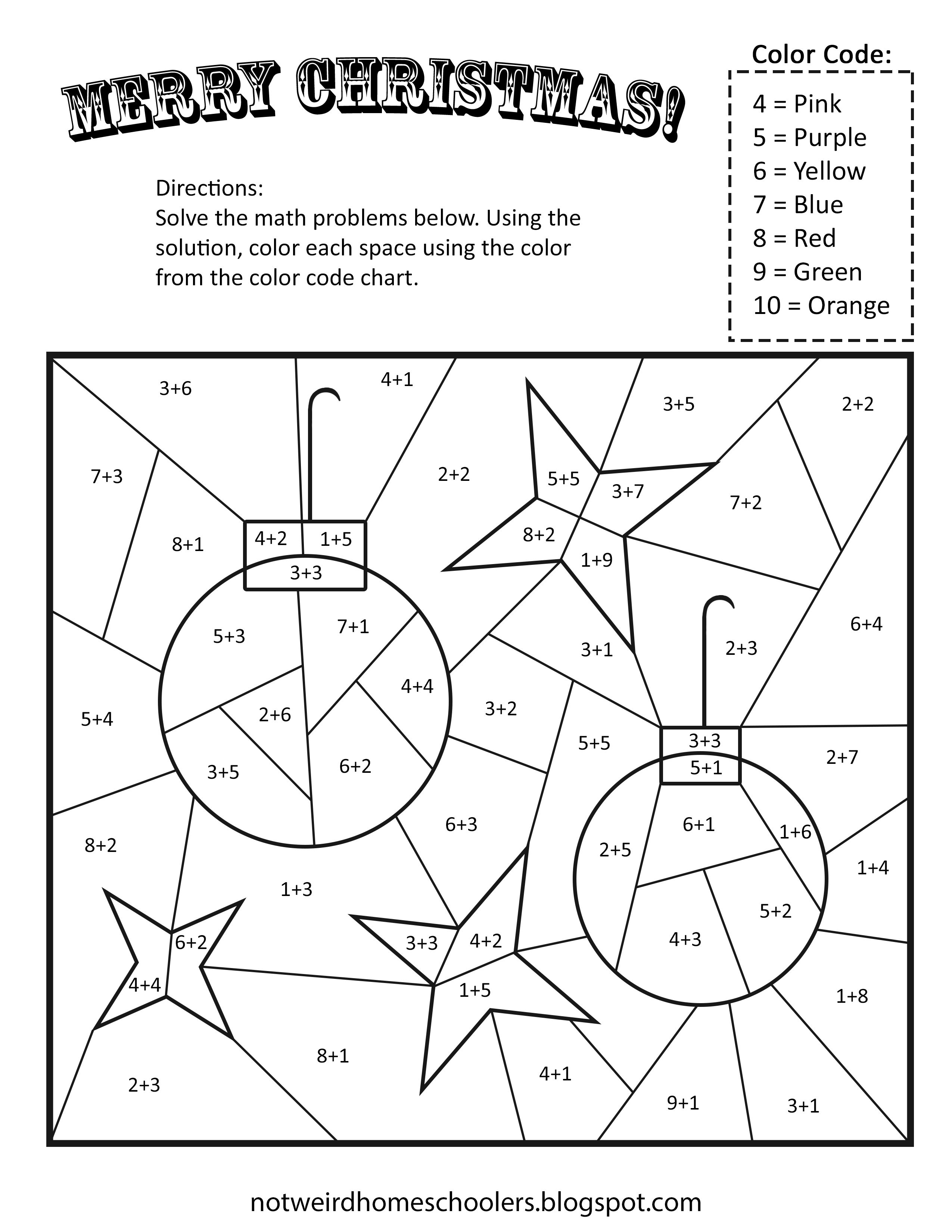 21 Math Worksheets For Grade 1 Christmas