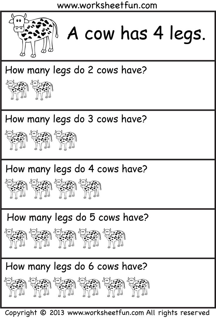 21 Multiplication Grade 1 Math Worksheets