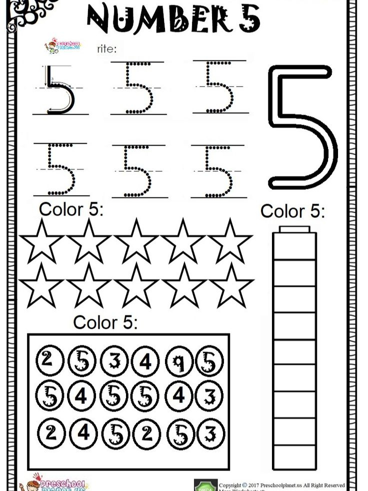 21 Number 4 Worksheets For Preschool Math