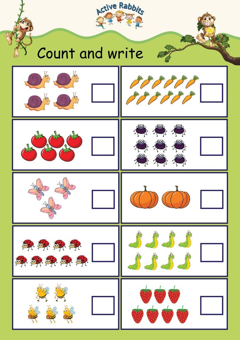 21 Preschool Counting Worksheets Kindergarten Math