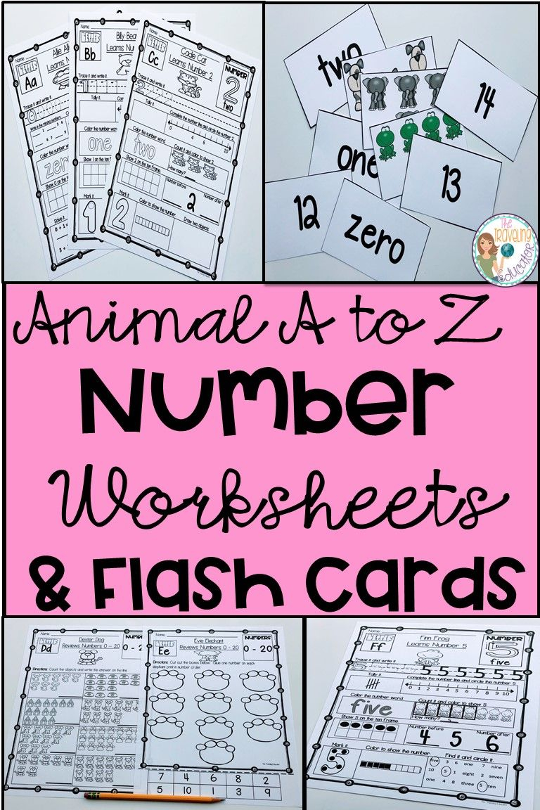 21 Preschool Math Worksheets 1-20