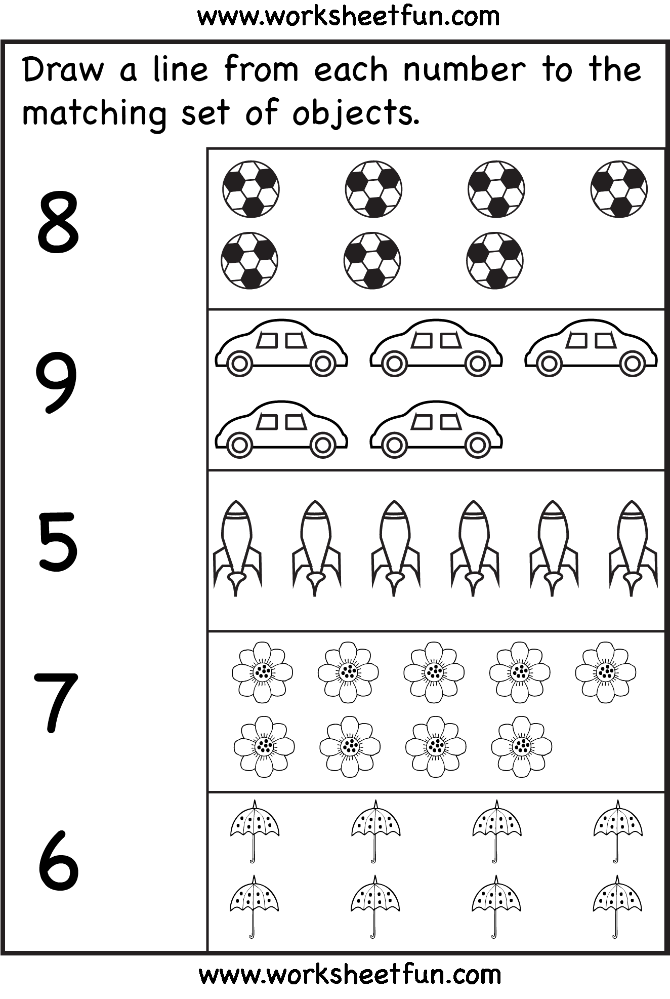 21 Preschool Math Worksheets More Less