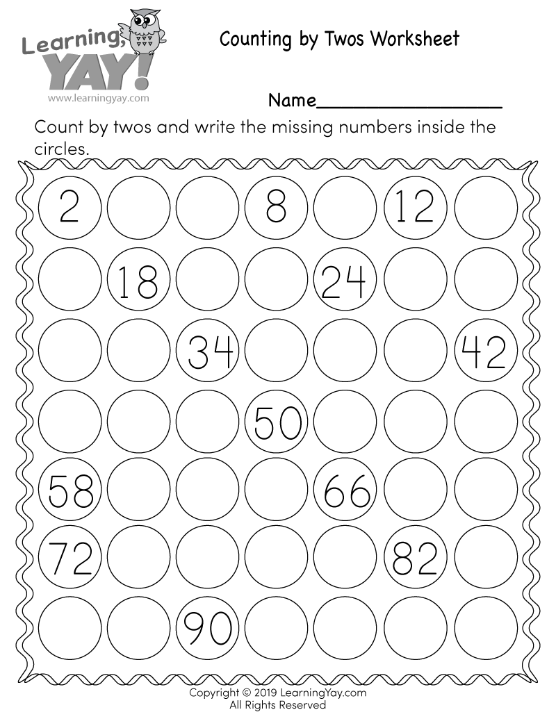 21 Skip Counting By 3 Worksheets Kindergarten