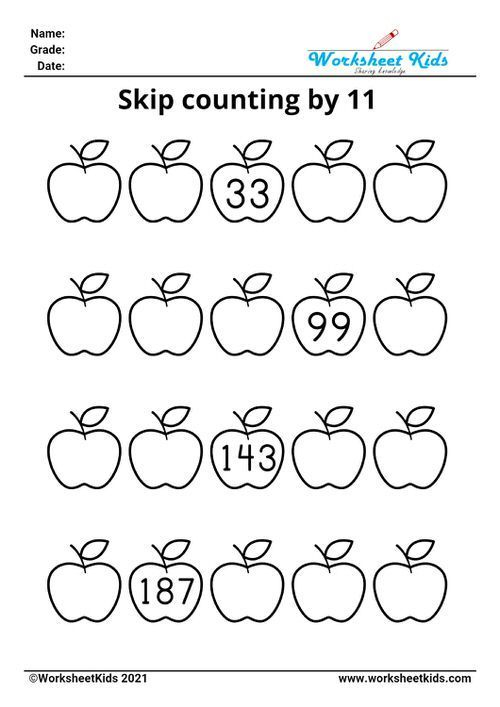 21 Skip Counting By 3 Worksheets Kindergarten