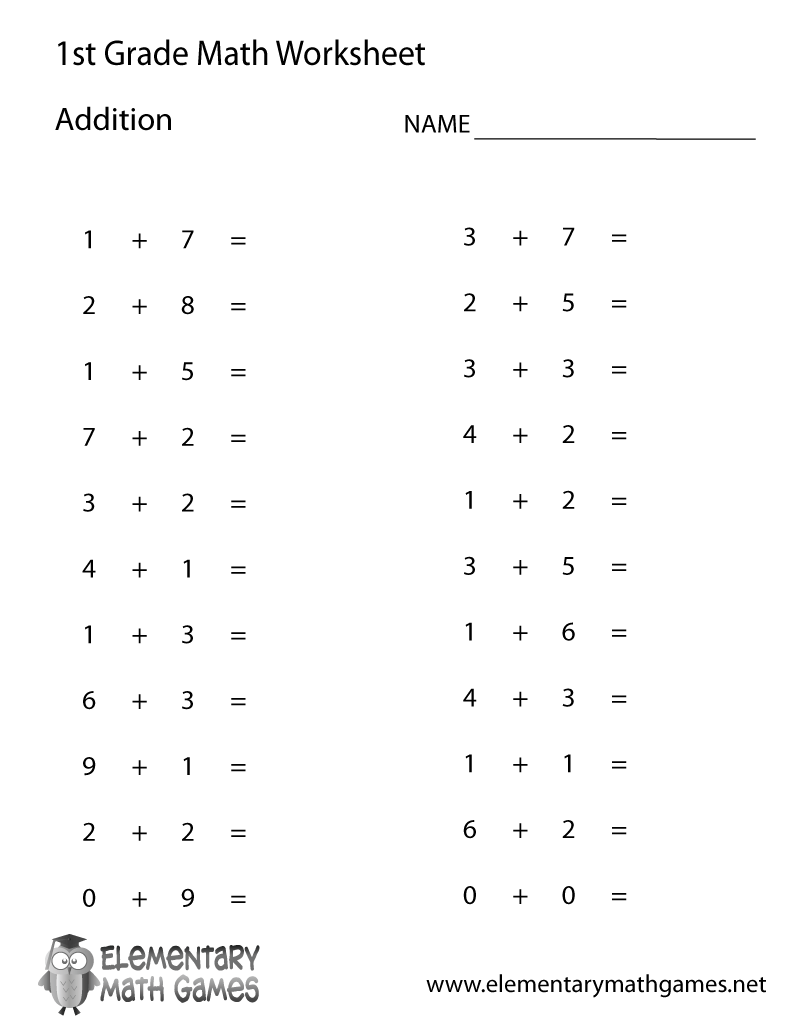 21 Worksheets For Grade 1 Maths Addition