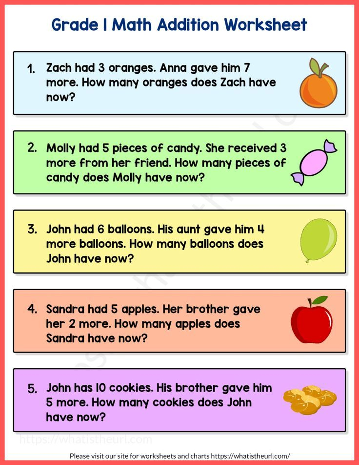 21 Worksheets For Grade 1 Maths Addition